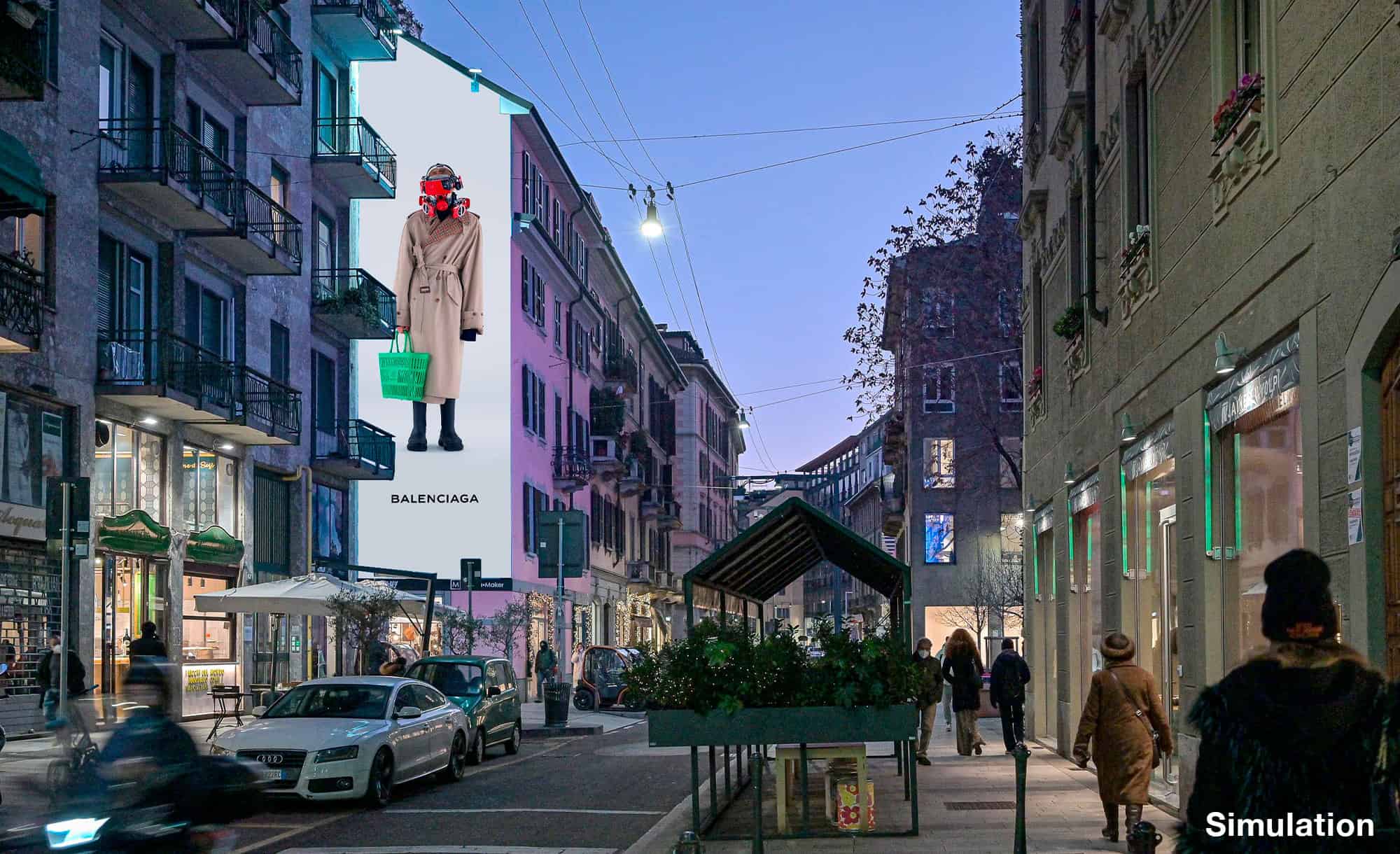 Mural Garibaldi 62 in Milan by Streetvox