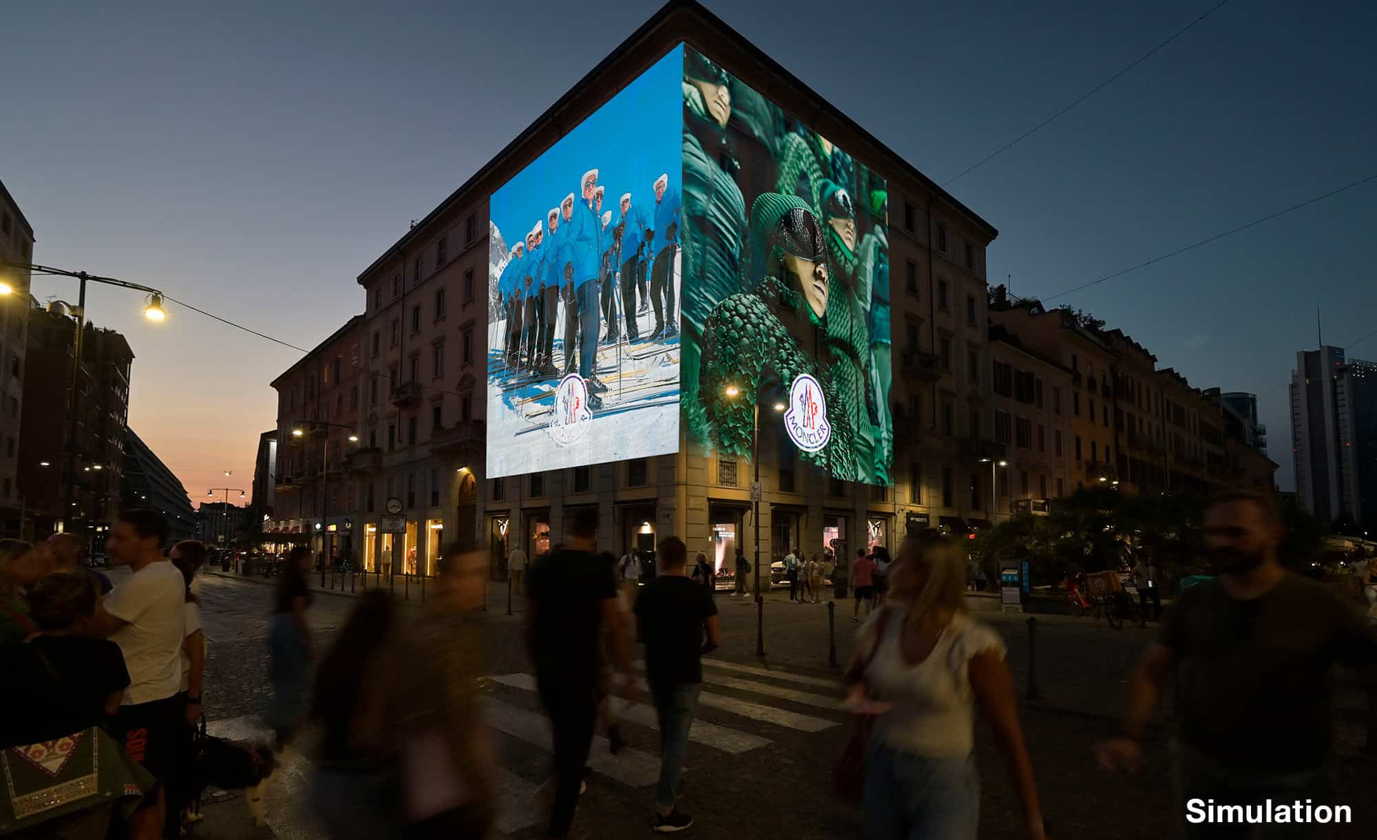 XXV Aprile Projections in Milan by Streetvox